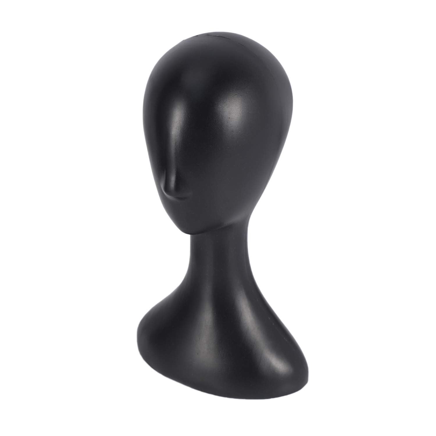 Black Farley Lady High-Quality Plastic Wig Head for Styling & Display - Perfect for Hairstylists, Cosmetologists & Wig Enthusiasts