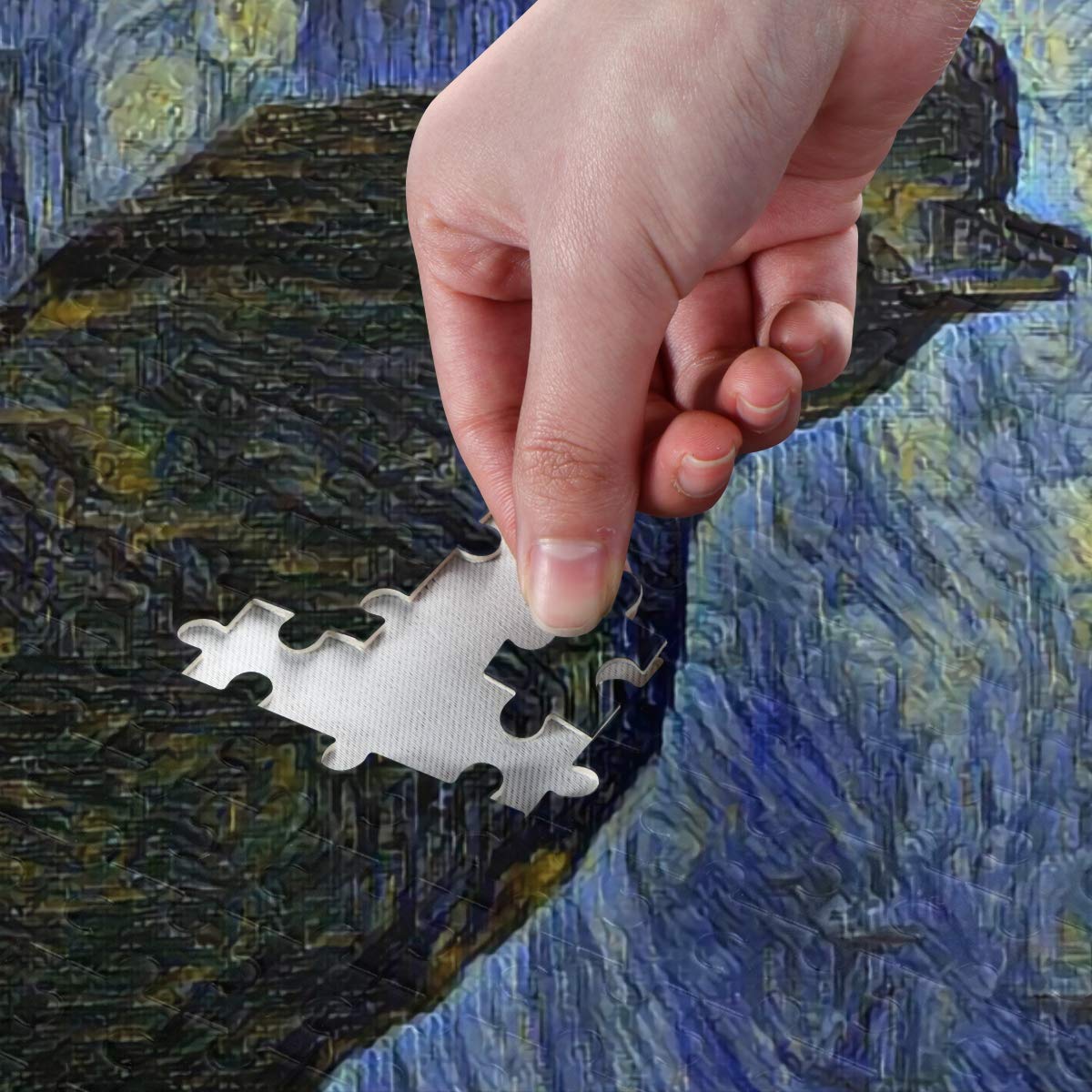 AGONA 1000 Piece Jigsaw Puzzle for Adults - Van Gogh Oil Painting Black Cat Puzzle, Educational & Fun Family Game, DIY Wall Art for Home Decor | Perfect for Relaxation, Stress Relief & Family Bonding