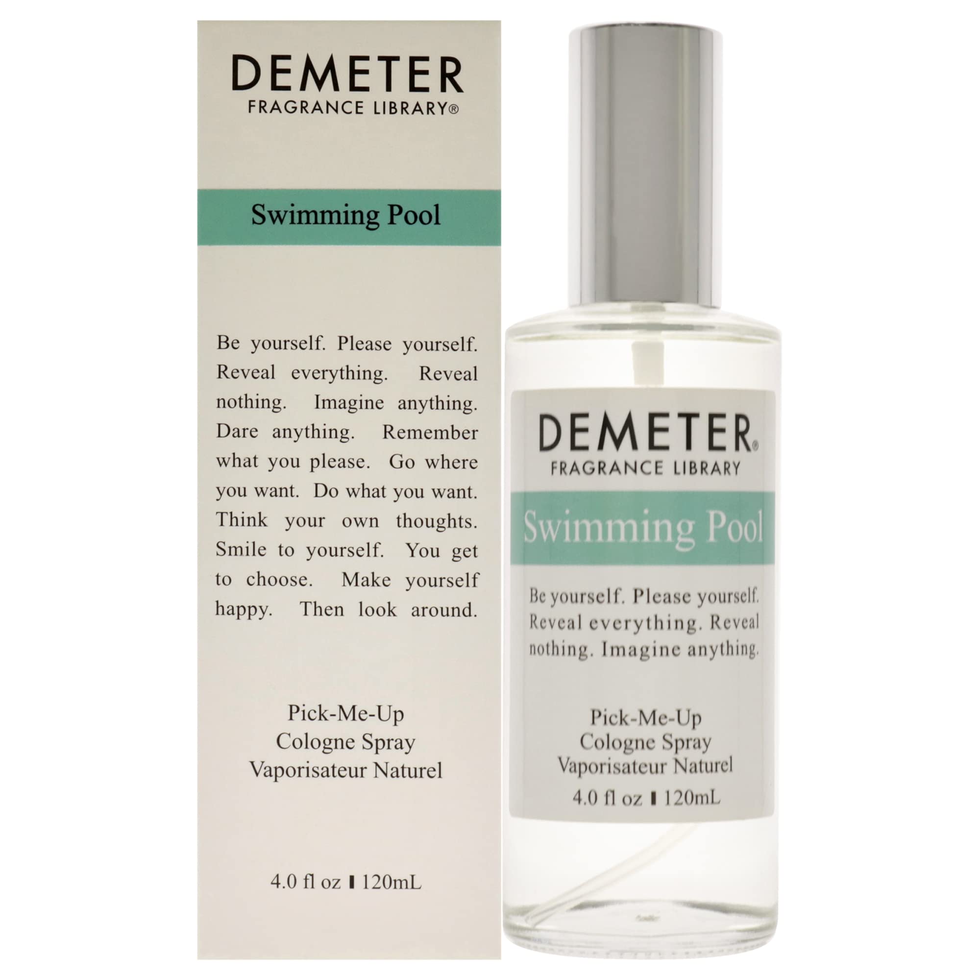 Demeter Cologne Spray for Women - Swimming Pool Scent, 4 oz Fresh Aquatic Perfume | Perfect for Summer, Beach Days & Poolside Relaxation