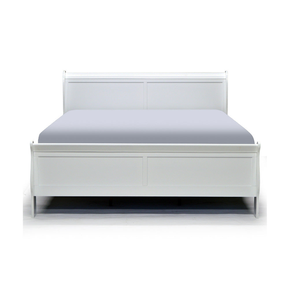White Queen Size Bed Frame - Modern & Elegant for Bedroom Decor - Perfect for Master Bedrooms, Guest Rooms & Apartments