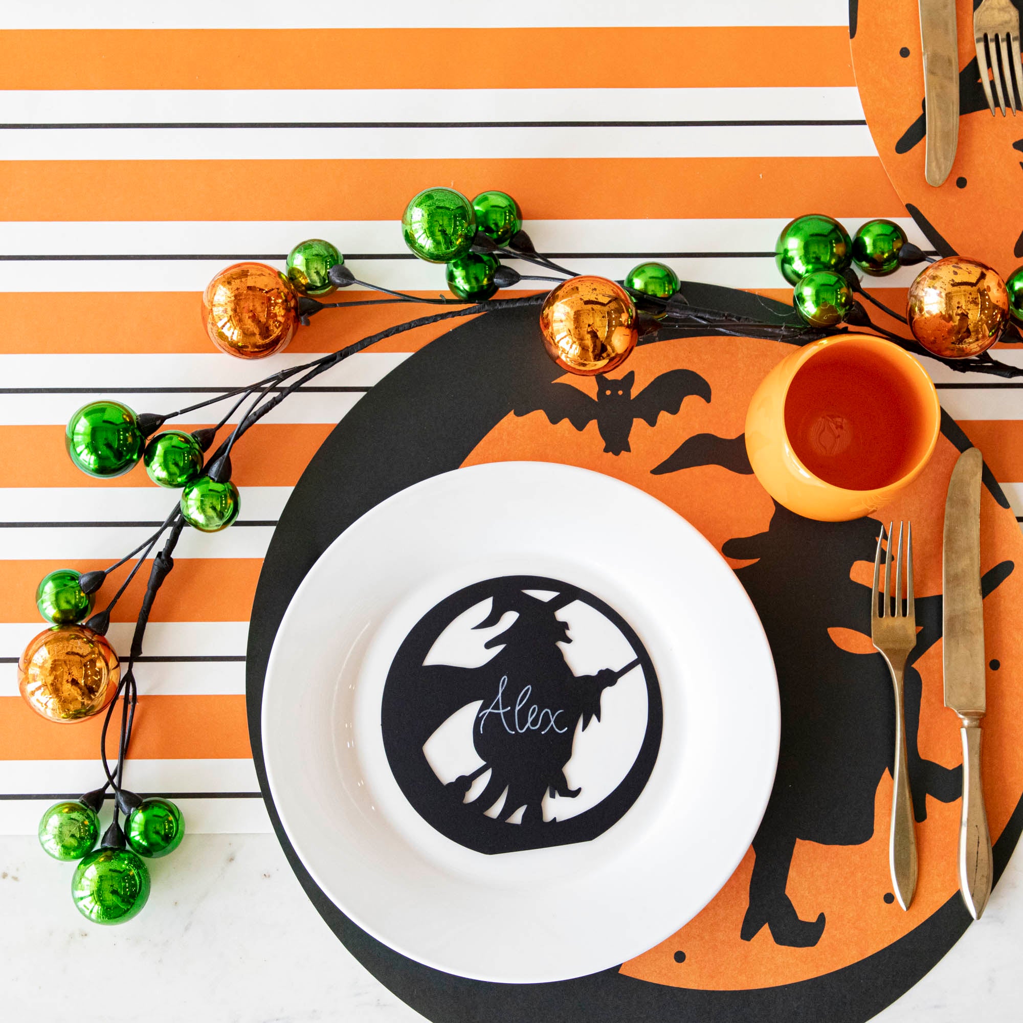 58ft Halloween Ball Garland Decorations - Orange & Black Party Supplies for Spooky Home, Porch, and Outdoor Halloween Decor