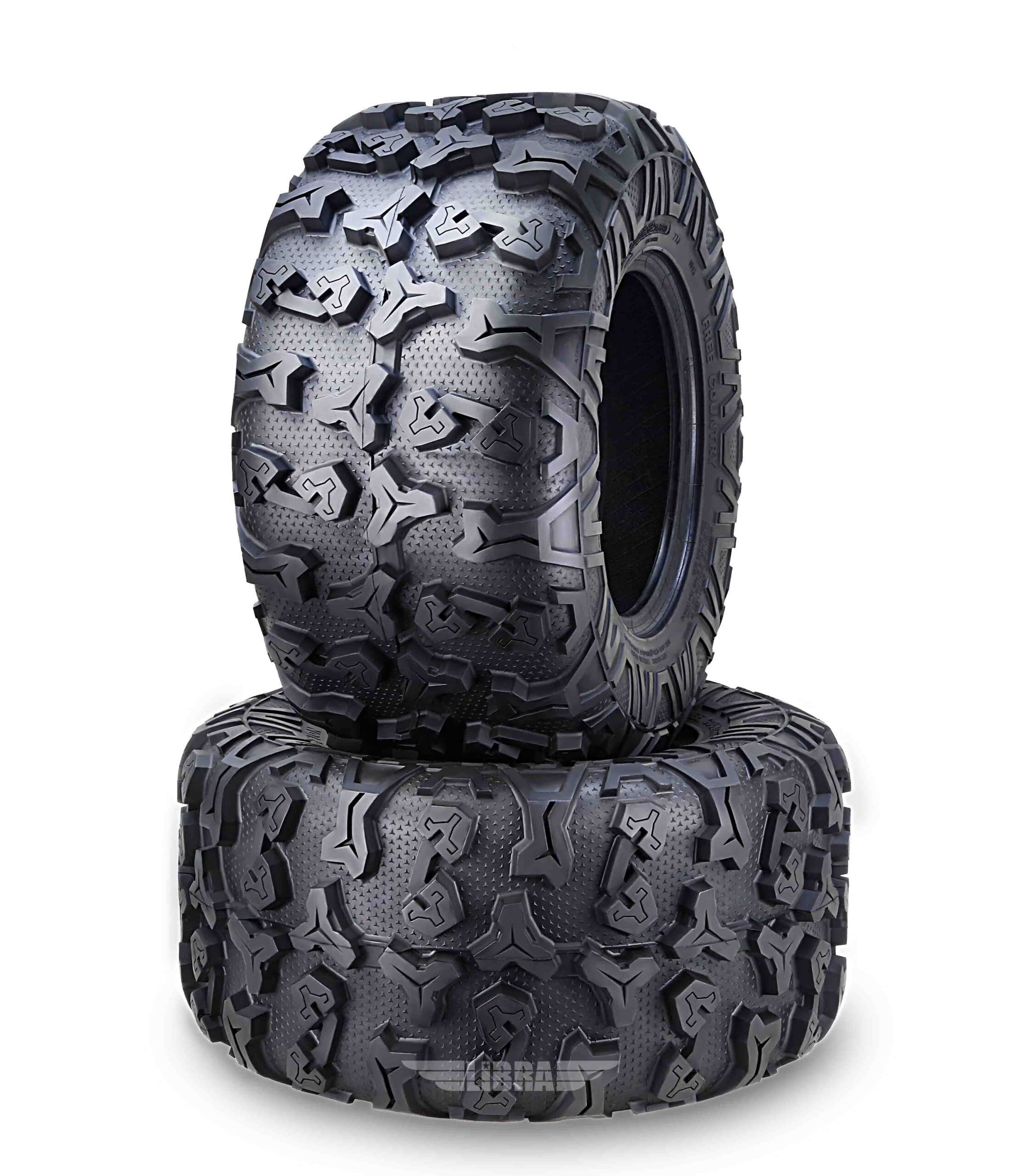 Premium ATV/UTV Tires Set of 2 - 27x11-12 8PR with Scuff Guard - All-Terrain Off-Road Tires for Dirt Bikes, ATVs, and Utility Vehicles - Ideal for Mud, Sand, and Rocky Trails