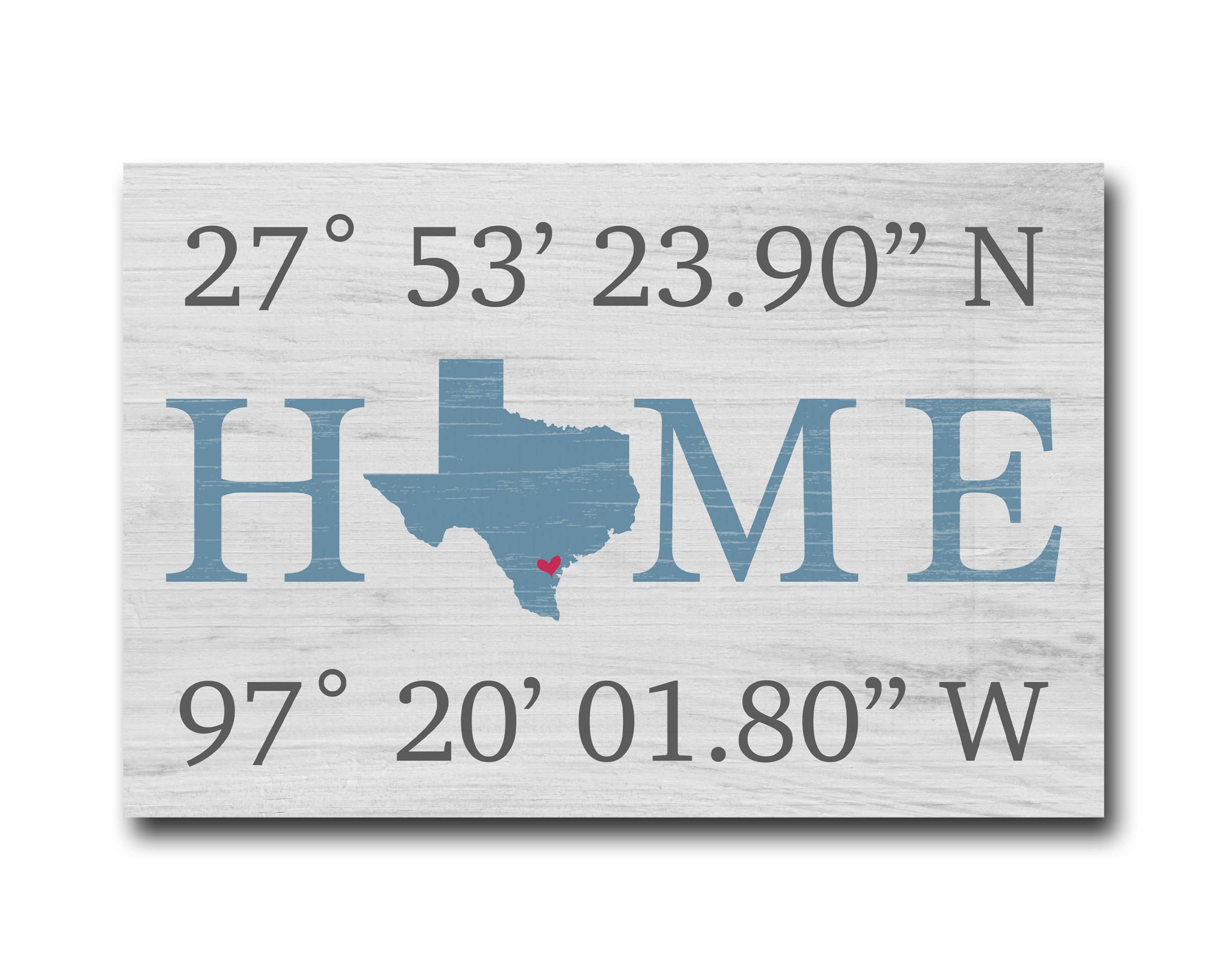 Personalized GPS Coordinates Wall Art - Custom Home Decor with State Map for Realtor Closing Gifts, Housewarming & New Home Presents - 16