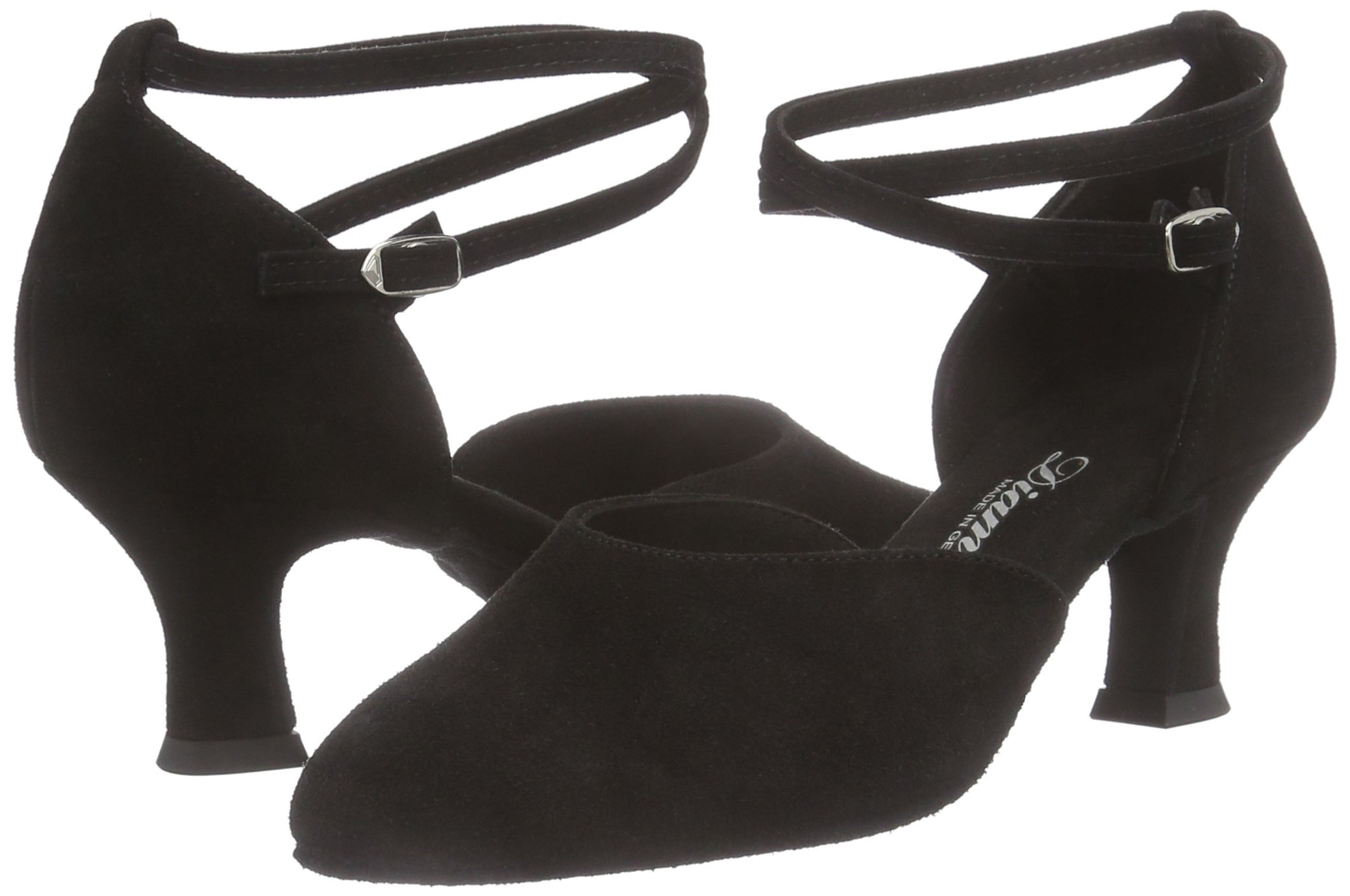 Elegant Black Ballroom Dance Shoes for Women - Size 8 | Professional Latin & Standard Dance Shoes for Competition & Social Dancing