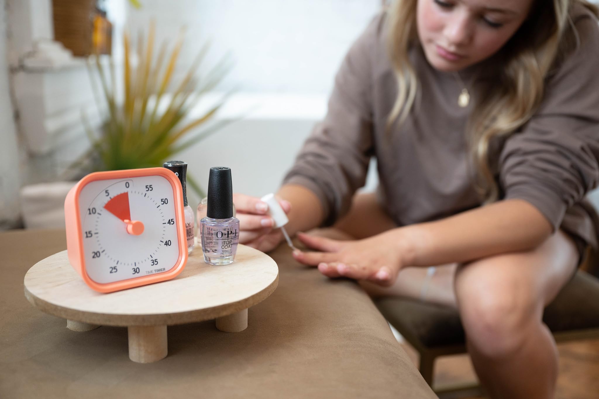TIME TIMER MOD 60-Minute Visual Timer for Kids - Silent Study Tool for Homeschool, Classroom & Office - Desk Timer for Learning, Meetings & Productivity (Dreamsicle Orange) - Perfect for Focus Sessions, Homework Help & Time Management
