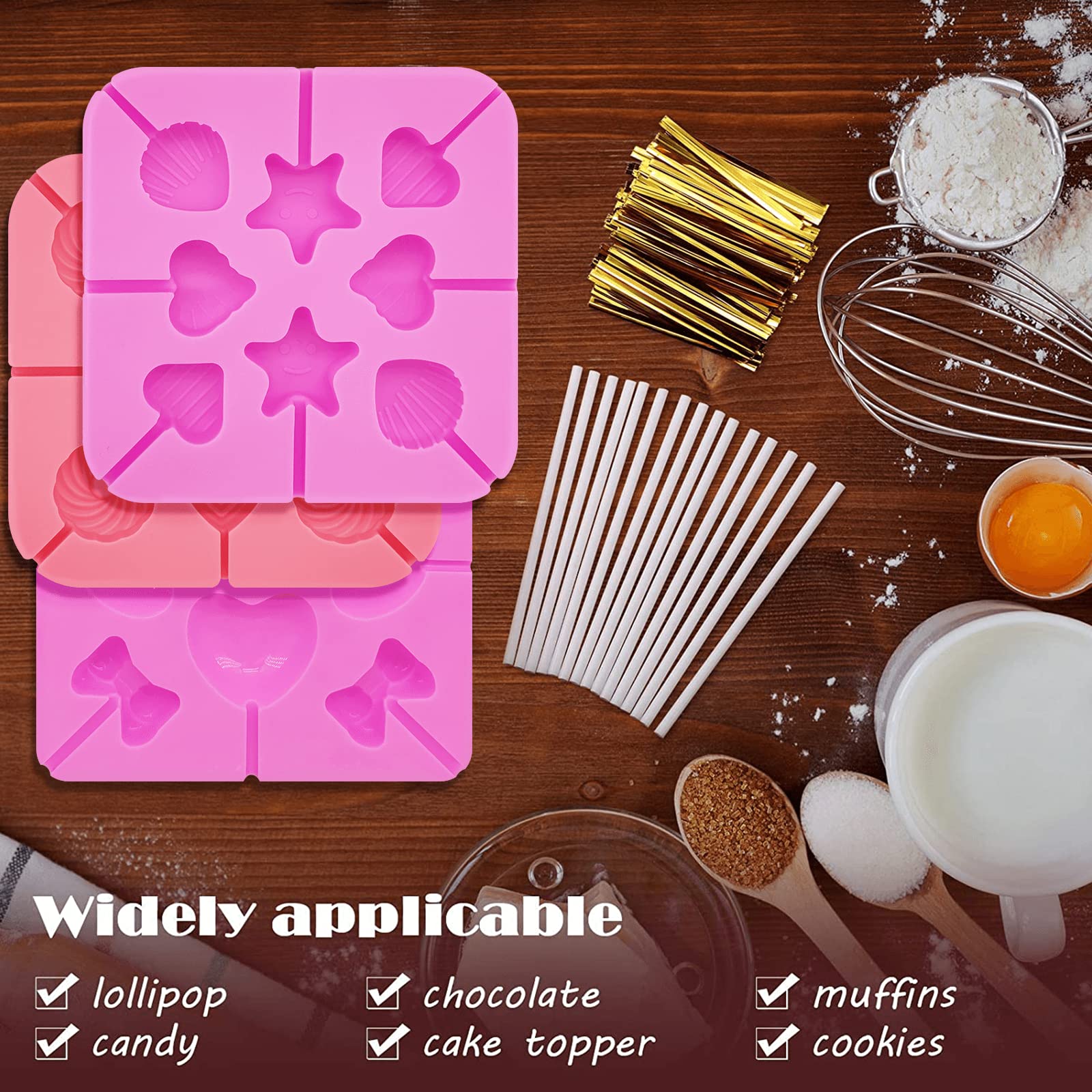 Valentine's Day Heart Shaped Silicone Candy Molds for Chocolate, Candies & Baking - Perfect for DIY Gifts, Party Favors & Romantic Treats