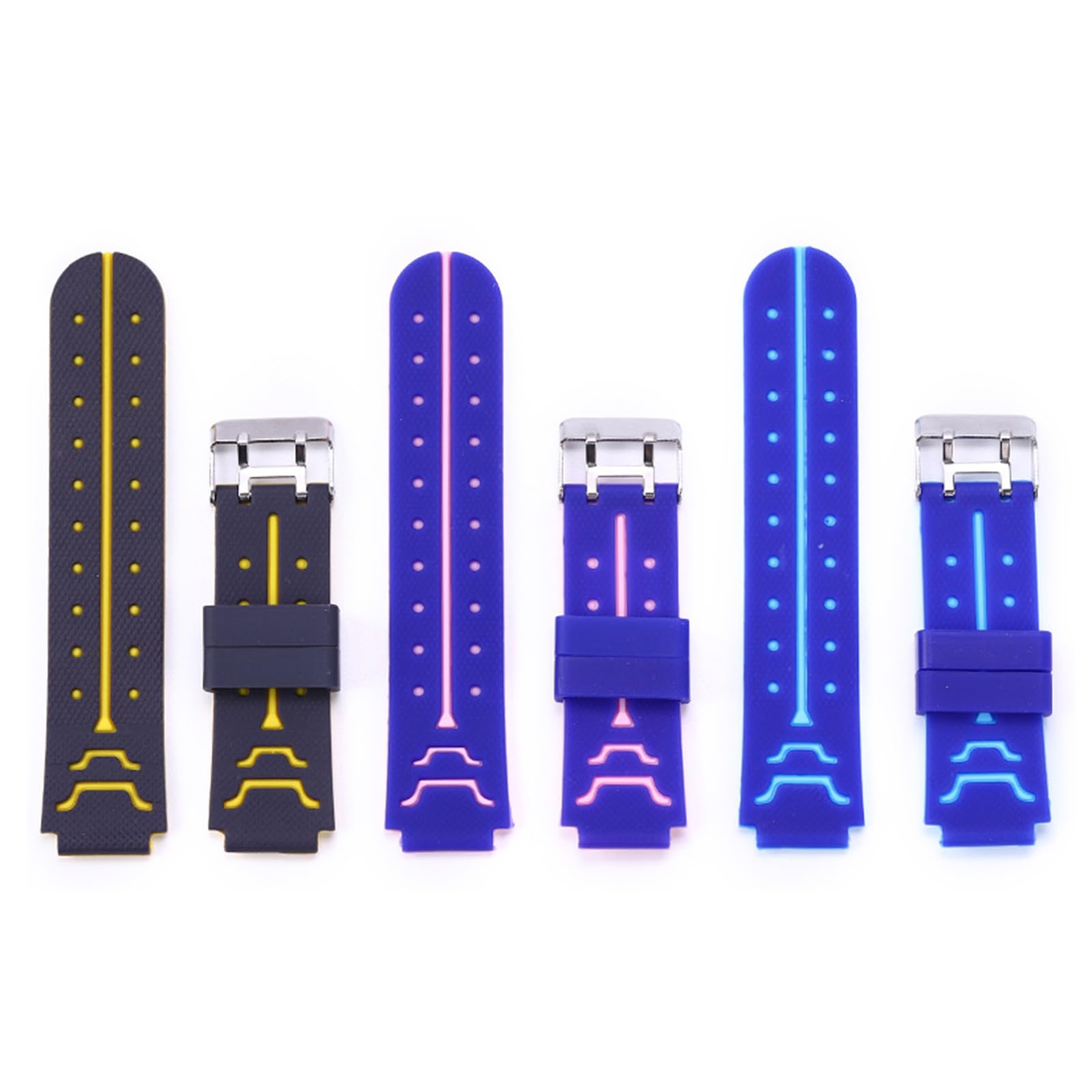**16mm Kids Watch Strap - Soft Rubber Watch Band for Boys & Girls - Durable & Adjustable Replacement Watch Belt for School, Sports & Outdoor Activities**