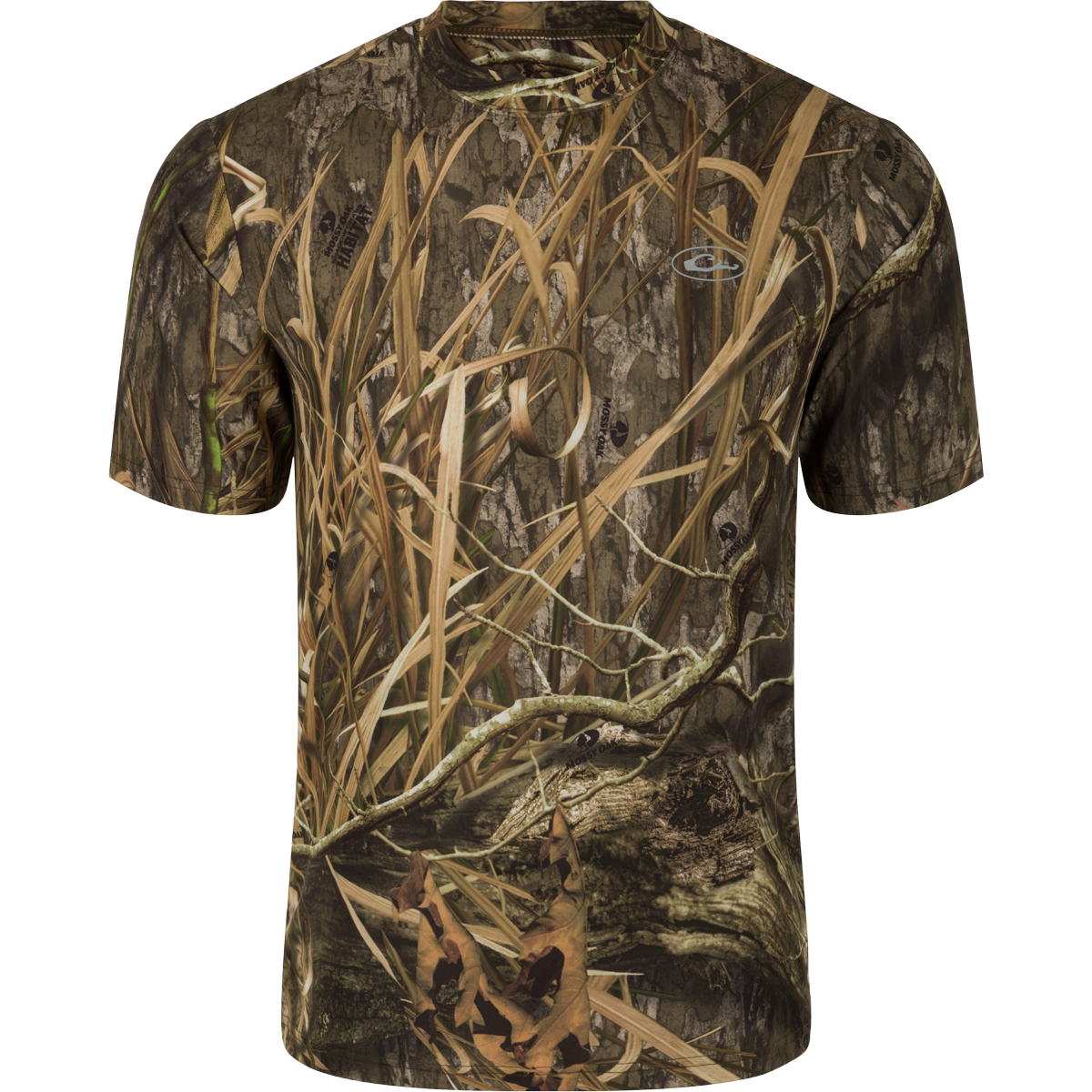 EST Camo Performance Short Sleeve Crew Neck T-Shirt for Men - Lightweight Moisture Wicking Activewear for Hunting, Outdoor & Gym Workouts