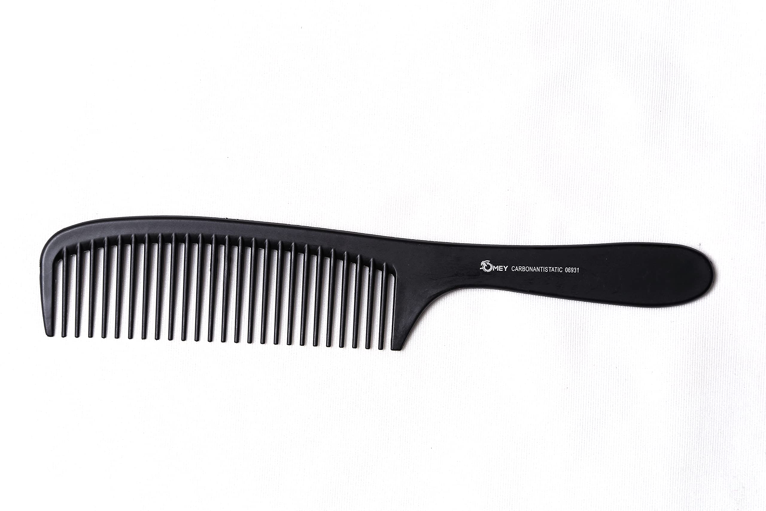 OMEY Black Carbon Detangling Hair Brush - Paddle Comb for Long, Wet & Curly Hair - Reduces Hair Loss & Dandruff While Improving Blood Circulation - Perfect for Daily Styling, Salon Use & Travel