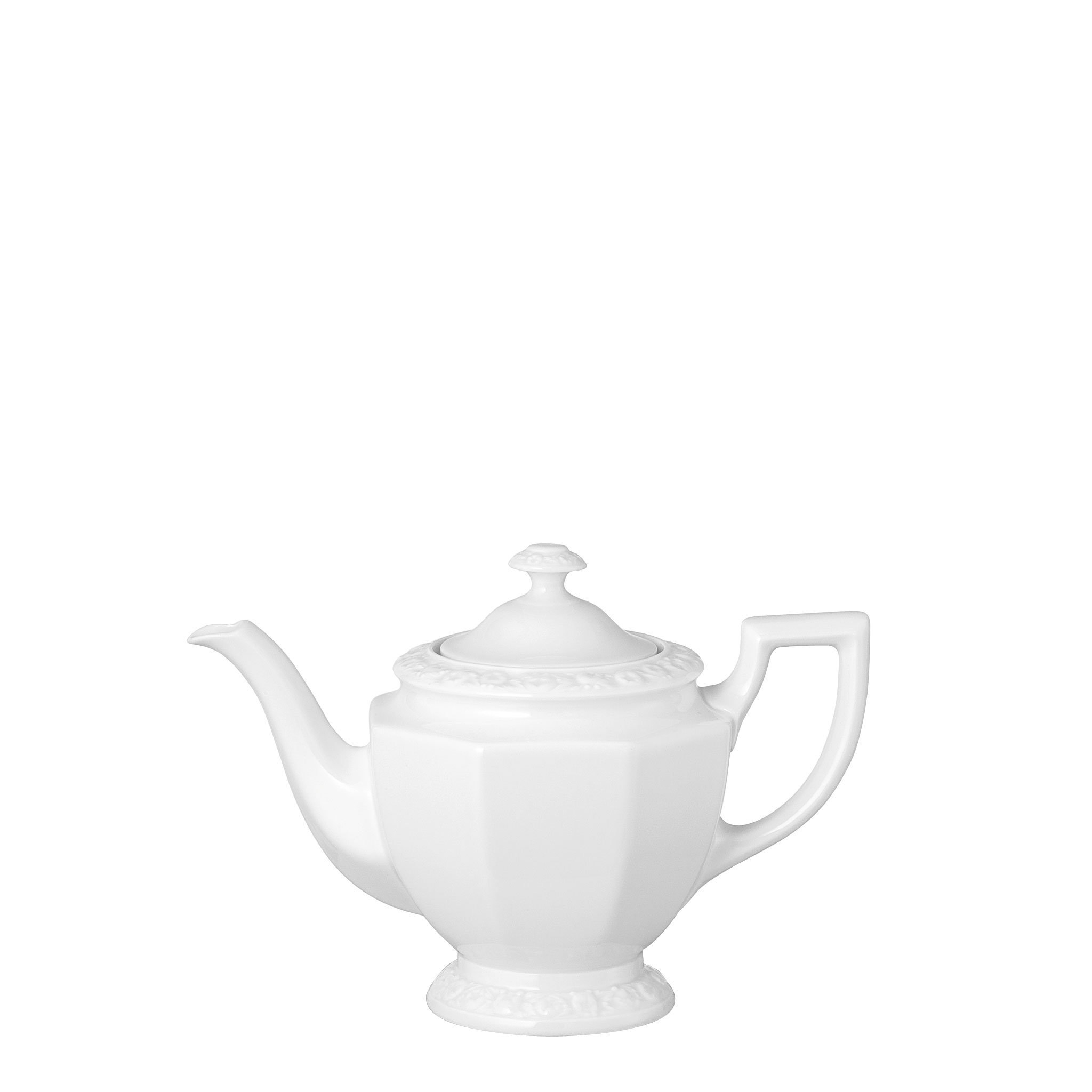 Rosenthal Maria 10430-800001-14230 6-Person White Porcelain Tea Pot - 0.92L Capacity - Elegant Teapot for Afternoon Tea, Home Decor & Gift Giving