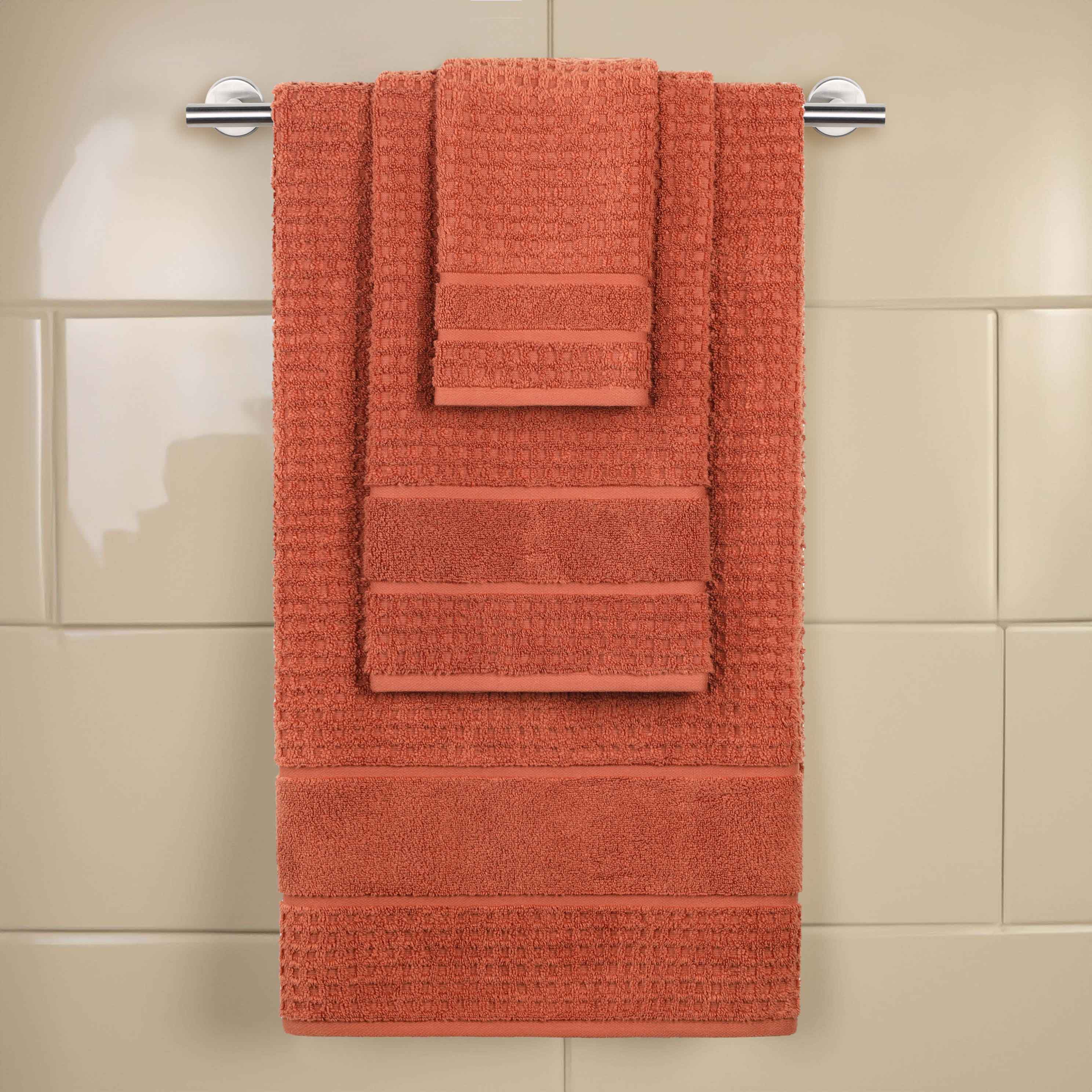 Premium Zero Twist Cotton Waffle Honeycomb Bath Towel Set - Ultra Soft & Highly Absorbent 3-Piece Set for Spa, Bathroom & Luxury Home Use