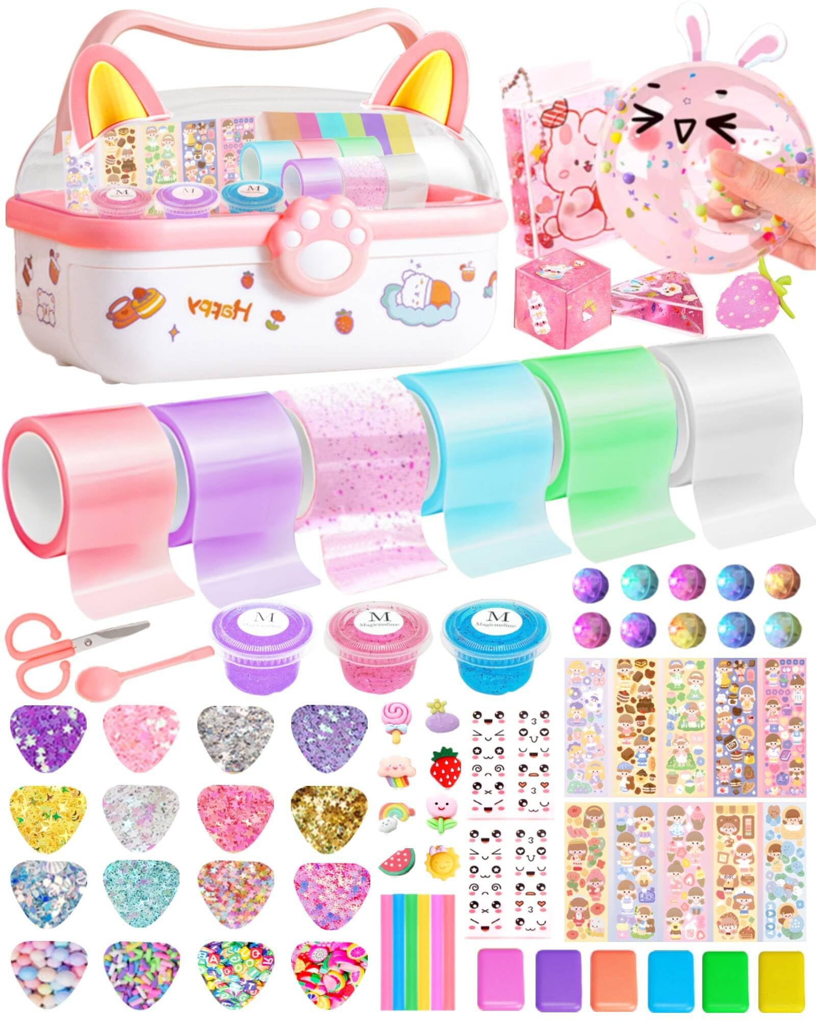 Fun Nano Tape Bubble Kit for Kids - Squishy Maker with Storage Box, DIY Bubble Pop Sensory Toy for Stress Relief & Creative Play | Perfect for Birthday Gifts, Classroom Activities & Sensory Playtime