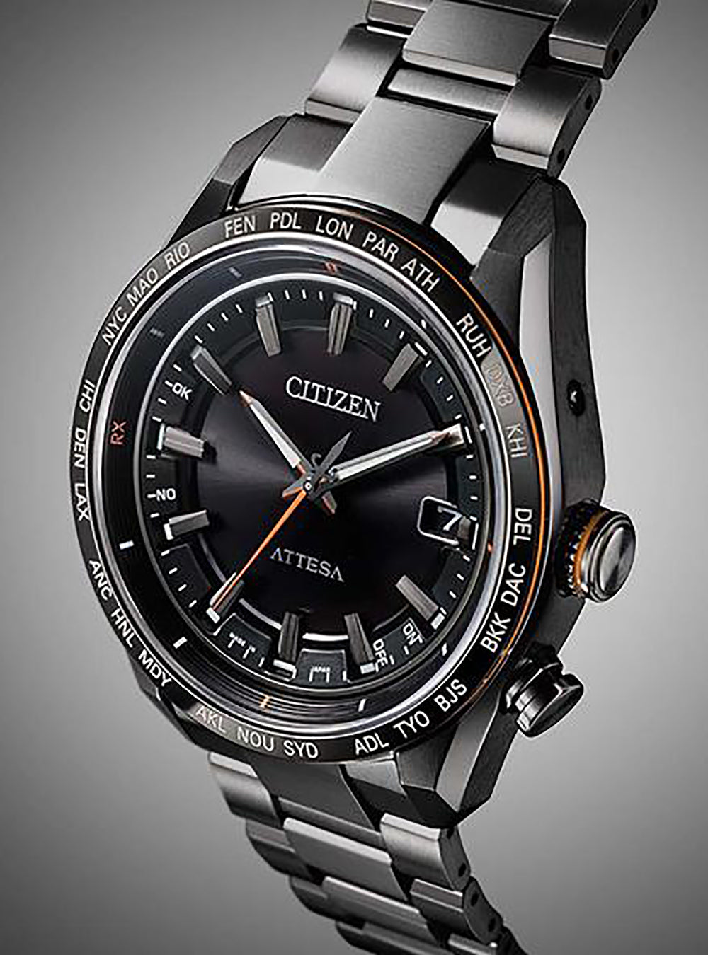 Original: CITIZEN ATTESA ACT LINE BLACK TITANIUM™ SERIES CB0286 61E MADE IN JAPAN JDM   Optimized: CITIZEN ATTESA ACT LINE Black Titanium Men's Watch CB0286-61E - Japanese Made JDM Chronograph, Solar Powered, Sapphire Crystal - Perfect for Business, Dress & Everyday Wear
