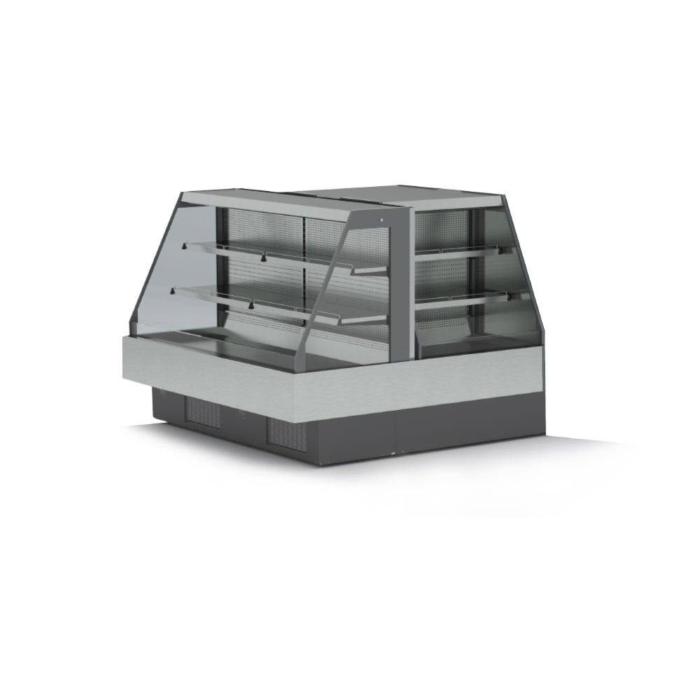 Hydra Kool KGL IS 80 R - 80 Grab & Go Low Profile Case Island Combo with Remote Control | Perfect for Convenient Food Service and Commercial Kitchen Organization