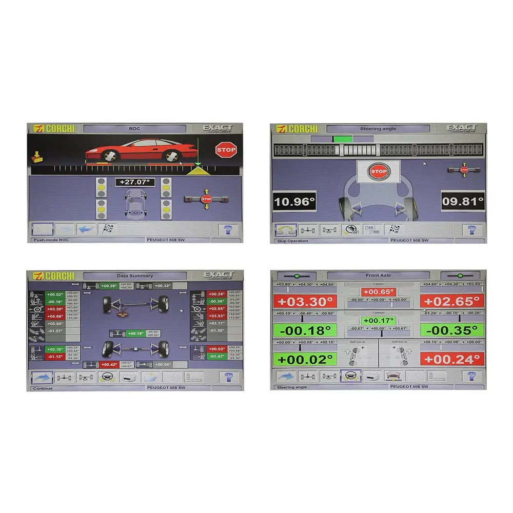 Corghi Exact Linear Camera Wheel Alignment System 0 34102601/00 | Professional Auto Repair Shop Equipment for Precise Wheel Alignment