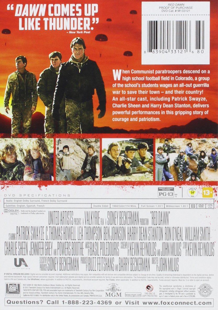 Red Dawn (1984) - Remastered DVD | Classic War Movie | Perfect for Movie Nights & Collectors