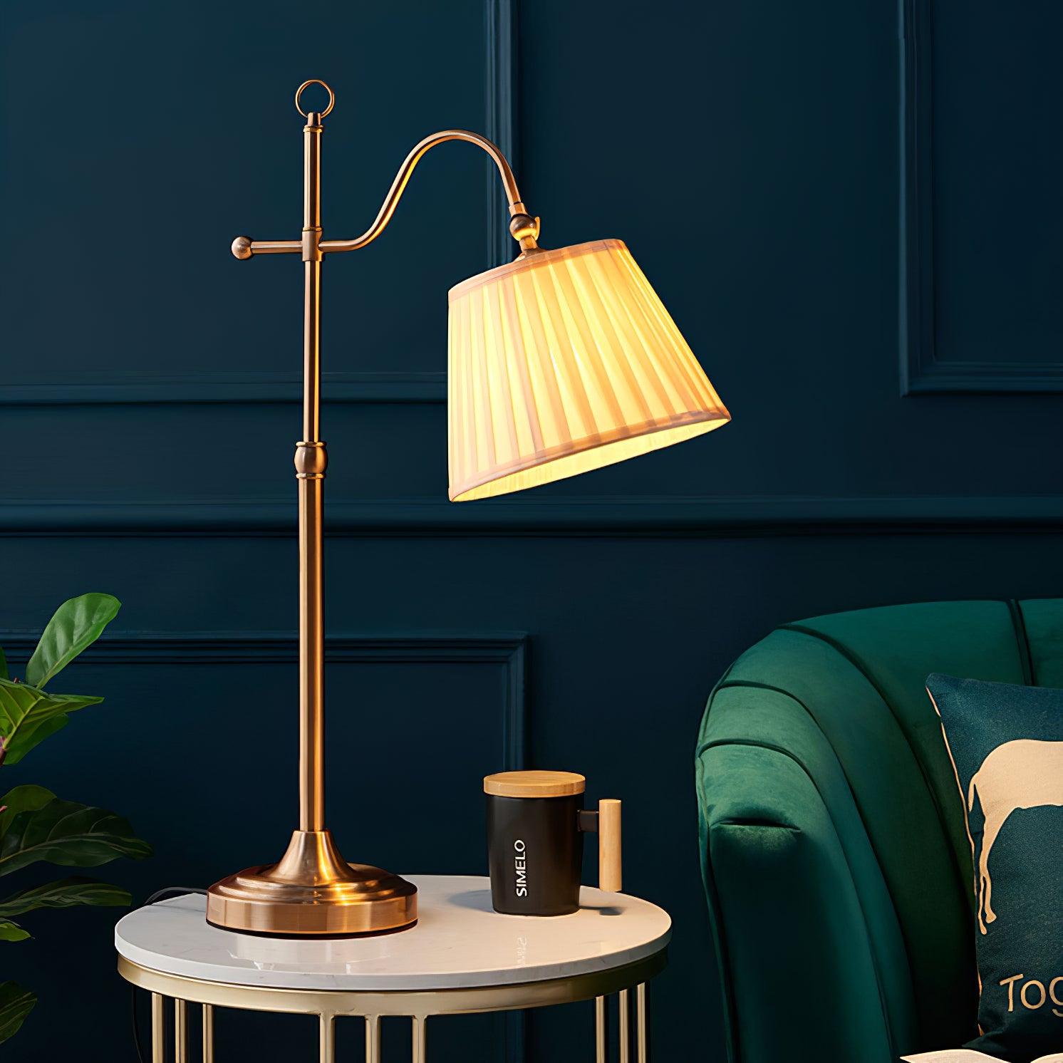 Suffolk Table Lamp - Modern LED Desk Lamp with Adjustable Brightness & USB Charging Port for Home Office, Bedroom, and Study Room