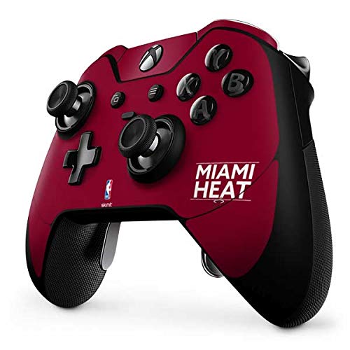 Officially Licensed NBA Miami Heat Xbox One Elite Controller Skin - Red Gaming Decal for Enhanced Grip & Style | Perfect for Gaming Enthusiasts & Sports Fans