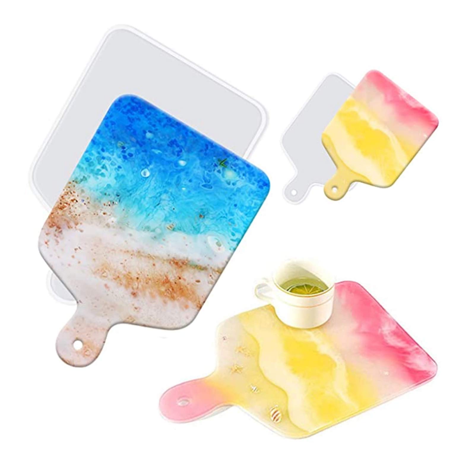 Premium Silicone Molds for Resin Crafts - DIY Epoxy Serving Tray & Board Molds - Perfect for Home Decor, Kitchenware & Gift Making - Ideal for Wedding, Party & Holiday Decorations