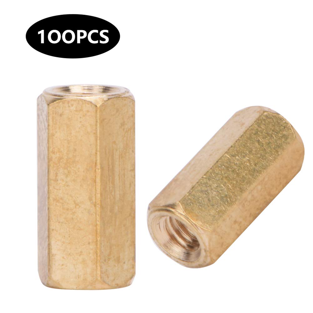 High-Quality Brass Standoffs M3x12 (100pcs) - Wear-Resistant Motherboard Spacers for PCB Boards & Electrical Equipment | Perfect for Computer Assembly, Server Racks & DIY Electronics Projects