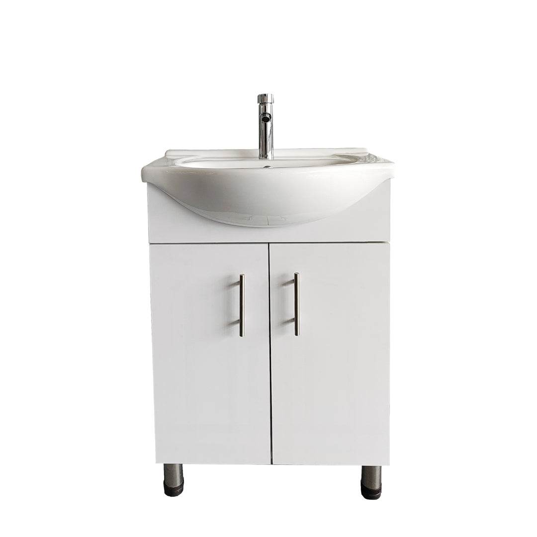 Lilly White Euro Style Vanity with Ceramic Top - 24