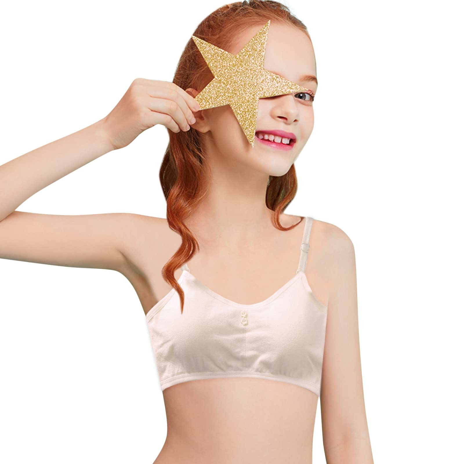 Padded Sports Bra for Teens - Comfortable Training Cami for Big Girls - Gym & Yoga Wear