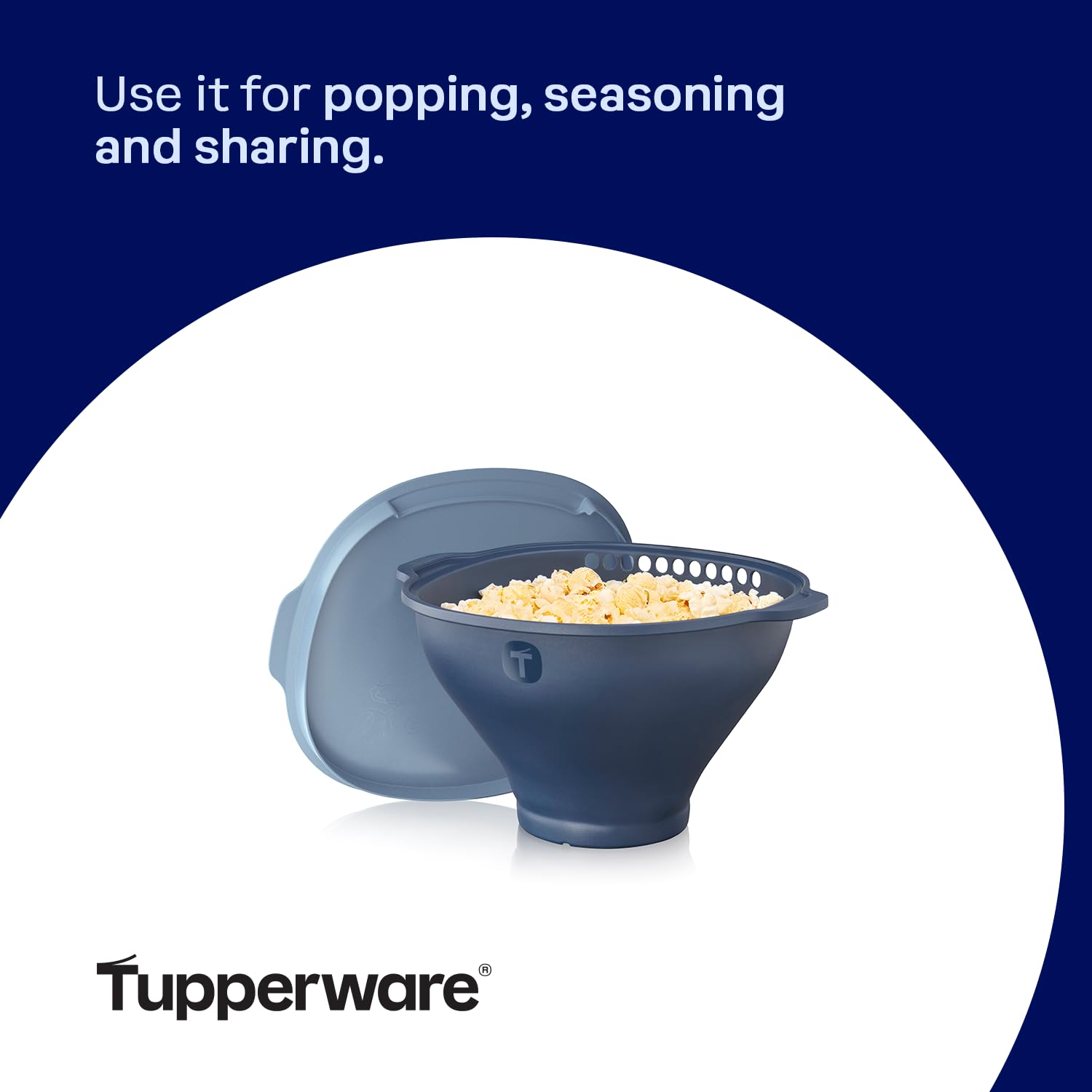 Tupperware Wow Pop Microwave Popcorn Maker - BPA-Free, Easy to Use, Quick & Healthy Snack for Movie Nights, Parties & Family Time