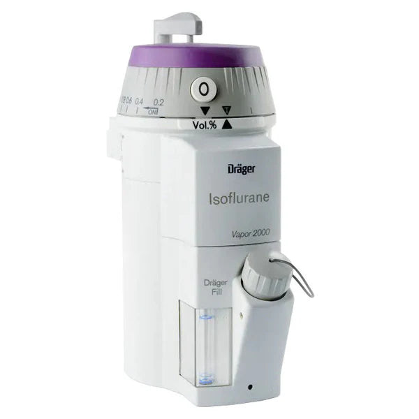 Drager Vapor 2000 Sevoflurane or Isoflurane Anesthetic Machine - Brand New Selectatec Mount - Compatible with Ohmeda - Perfect for Hospital Operating Rooms & Veterinary Clinics