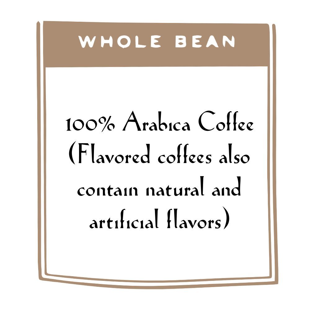 Premium Cinnamon Hazelnut Flavored Whole Bean Coffee - 12-Ounce Bags (Pack of 4) for Home Brewing, Office Use & Gifts | Coffee Masters Specialty Blend