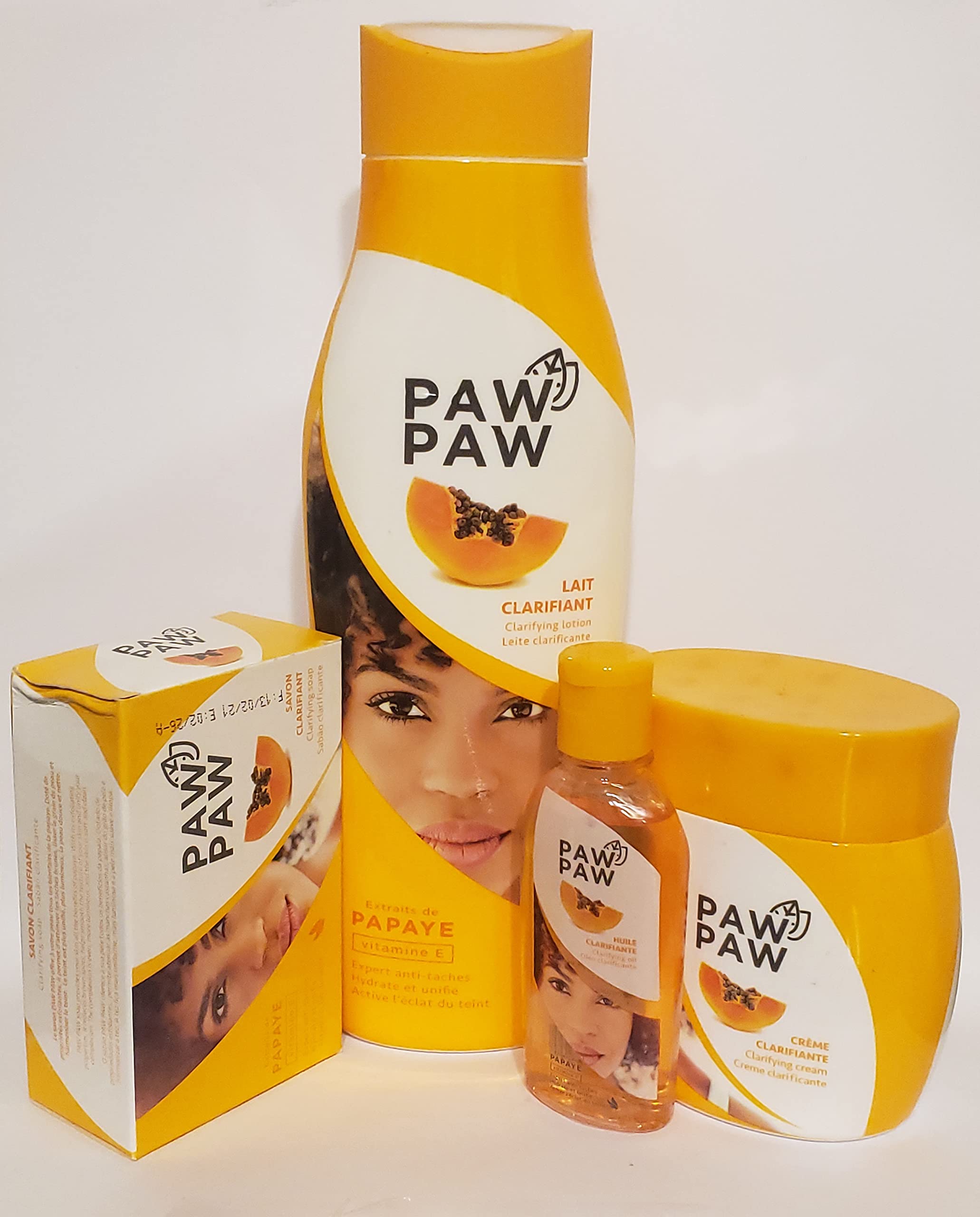 Paw Paw Clarifying Body Kit - 4 Piece Set for Acne-Prone Skin | Exfoliating & Moisturizing for Clear, Smooth Skin | Perfect for Daily Skincare Routine & Post-Workout Care