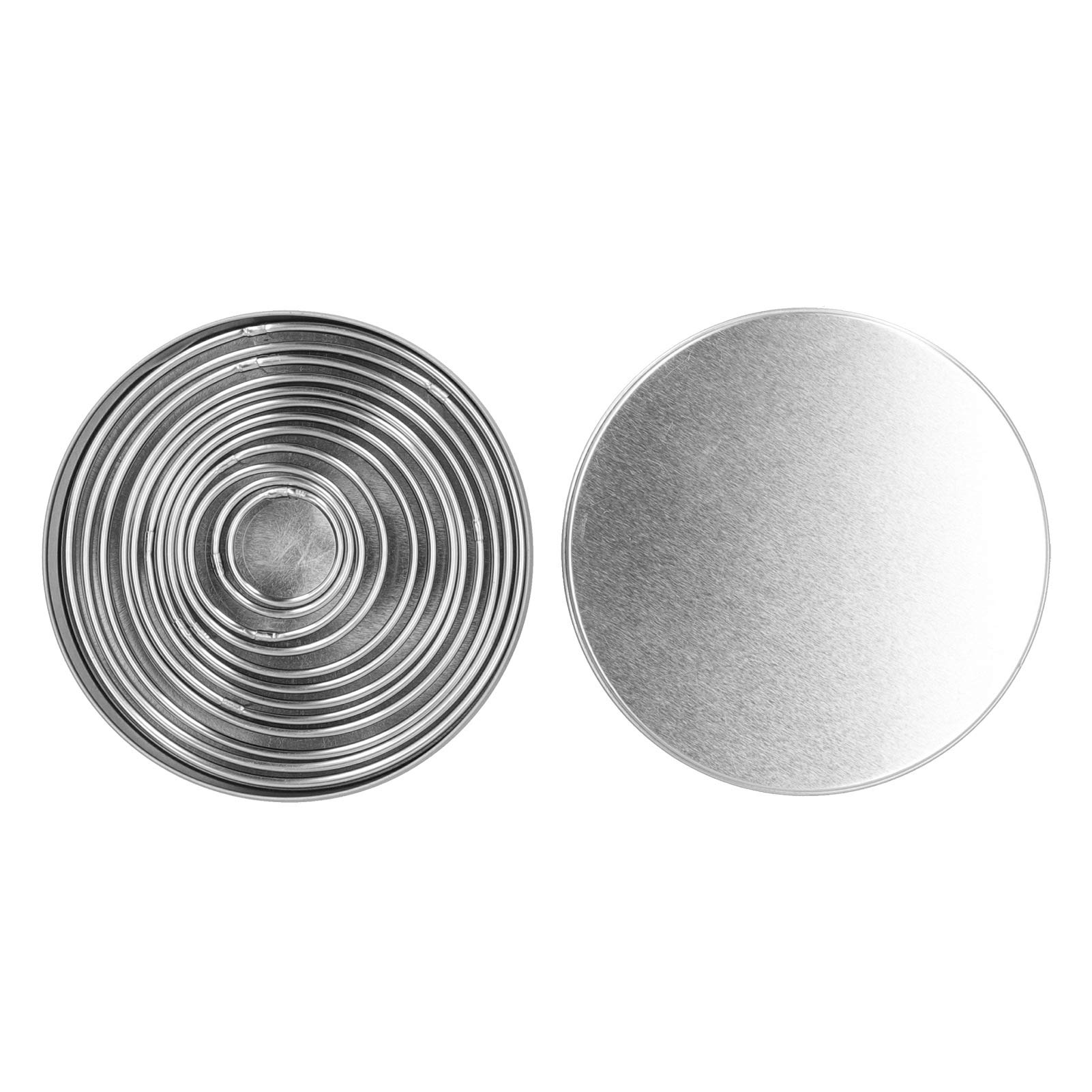 Non-Stick Round Cake Pan Set - 6 Inch Easy Release Muffin Mold & Cookie Cutter for Baking Cakes, Cupcakes, Mousse, Pastries - Perfect for Home Baking, Party Desserts, and Professional Pastry Making