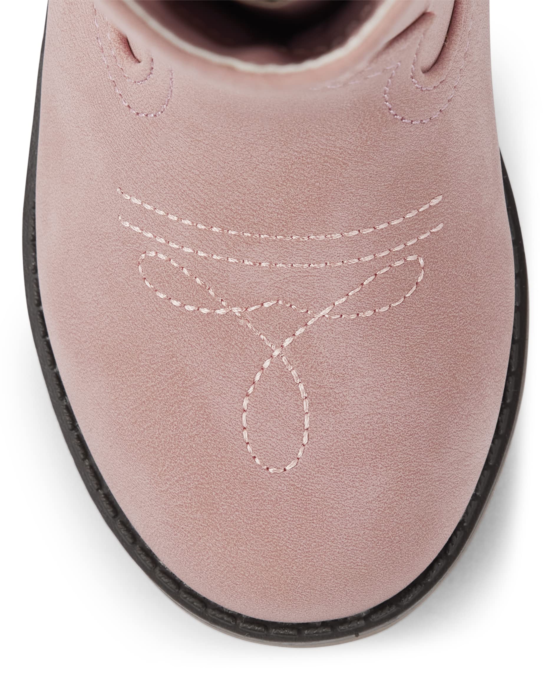 Gymboree Girls Red Cowgirl Boots - Western Style Ankle Boots for Kids, Comfortable & Stylish for Playdates, Parties & Outdoor Adventures