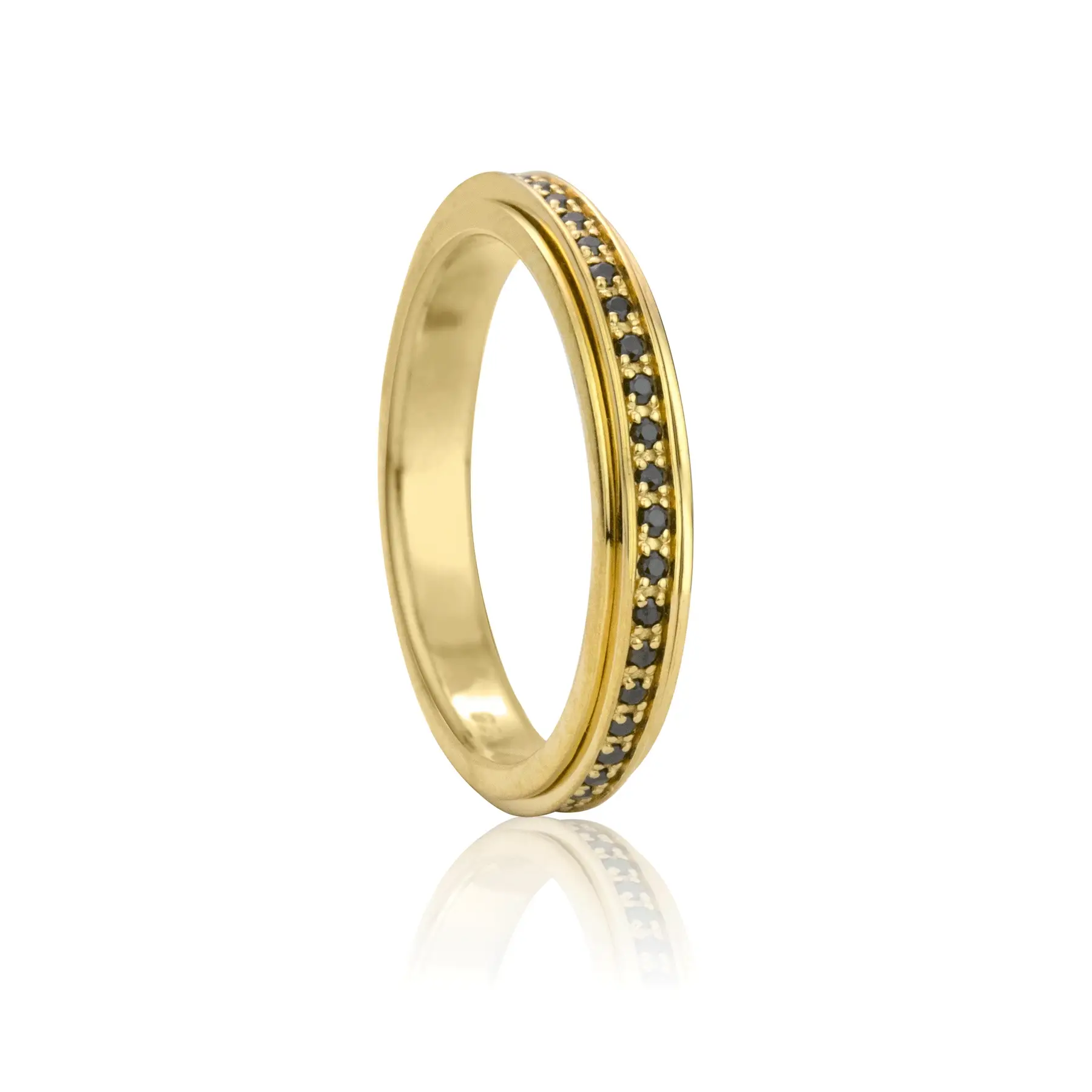 14K Gold Vermeil Meditation Ring for Women - Elegant Handmade Yoga & Mindfulness Jewelry - Perfect for Meditation, Yoga, and Spiritual Practices