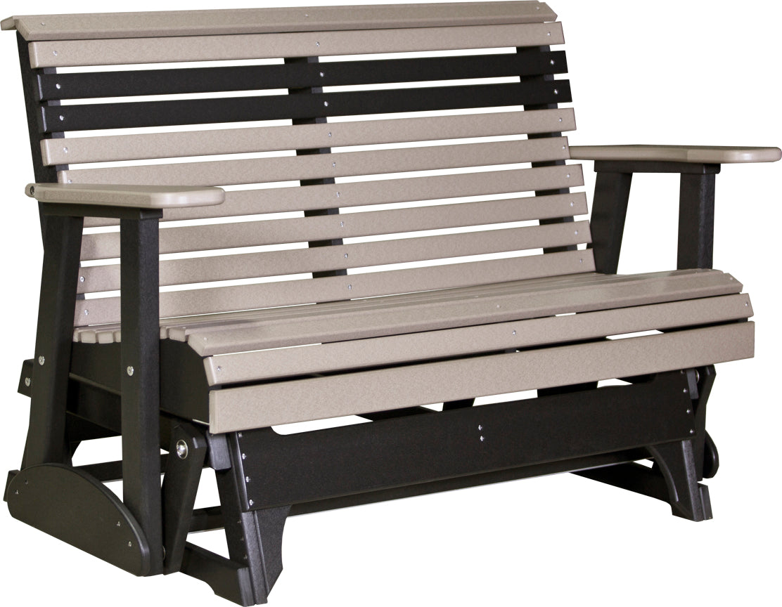 LuxCraft 4-Foot Plain Glider - Smooth & Comfortable Patio Swing for Outdoor Relaxation in Garden, Porch or Backyard