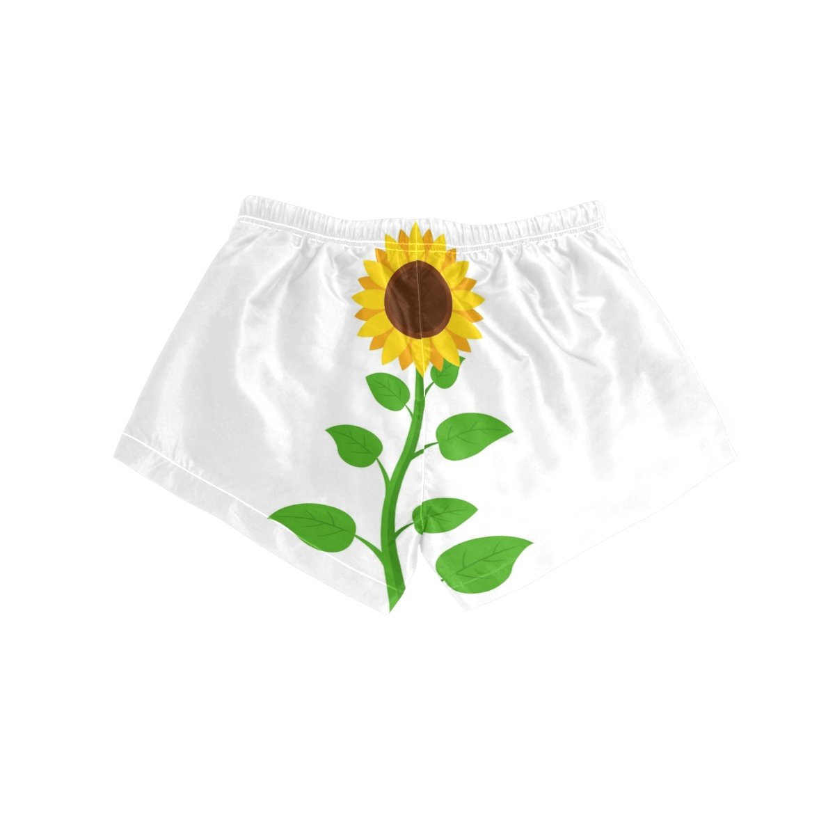 ALAZA Women's Sunflower Print Drawstring Shorts - Comfortable Summer Beach Shorts for Casual Wear, Vacation, and Outdoor Activities
