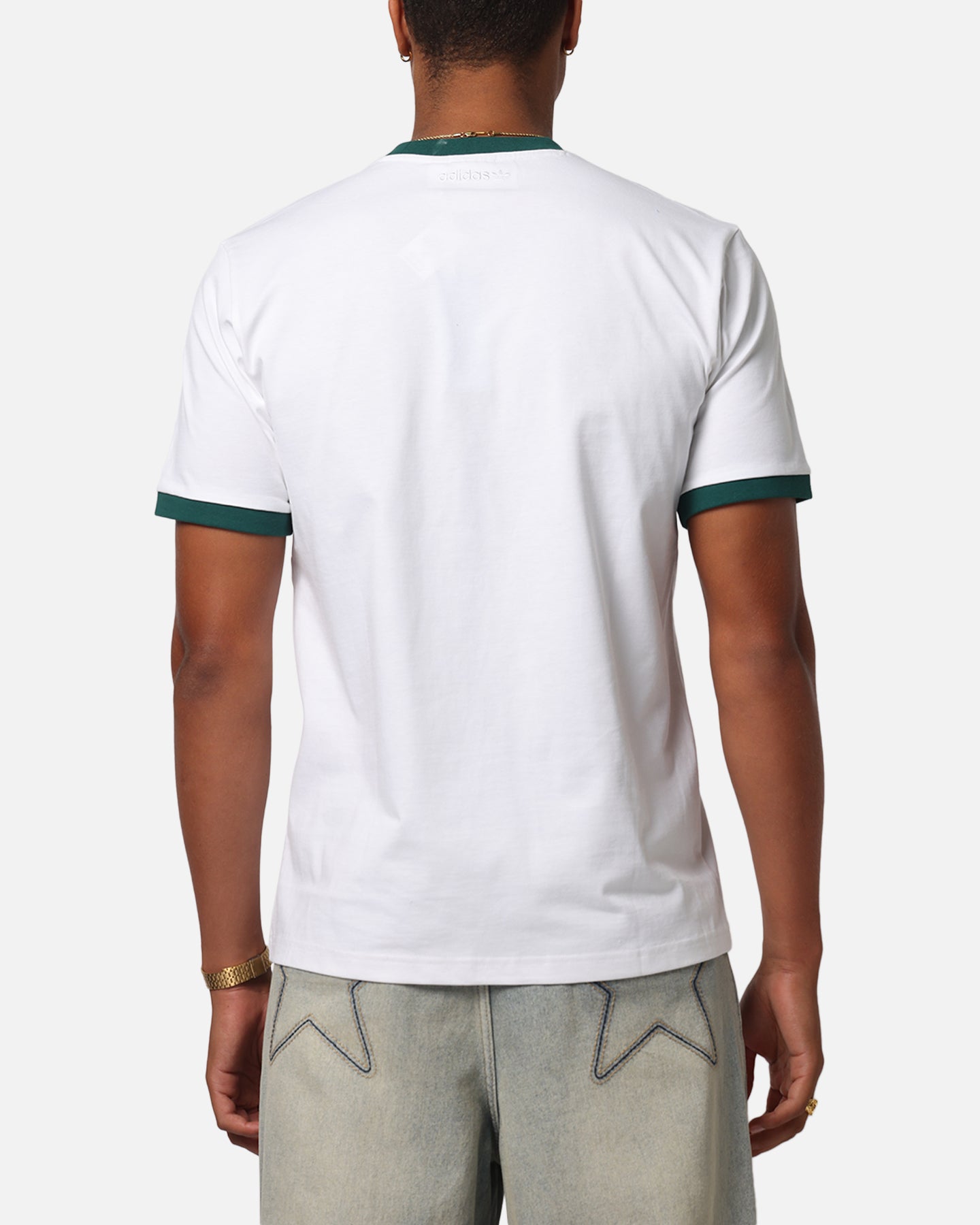 Adidas Men's Classic White T-Shirt - Comfortable Cotton Crewneck Tee for Casual Wear & Gym Workouts