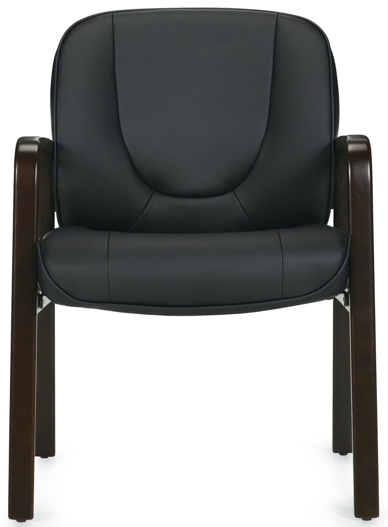 Premium Luxhide Leather Executive Office Chair - Ergonomic High Back Desk Chair with Adjustable Height & Lumbar Support [OTG11770B] - Perfect for Home Office, Conference Rooms & Executive Suites
