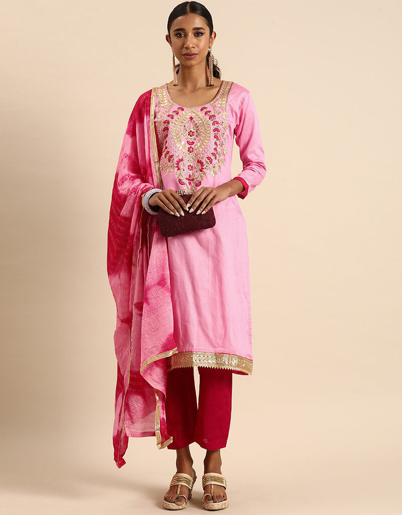 Stylish Baby Pink Cotton Blend Suit Pants for Women - Comfortable Office Wear & Formal Occasions