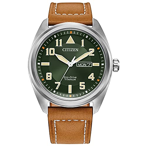 Brown Strap/ Green Dial