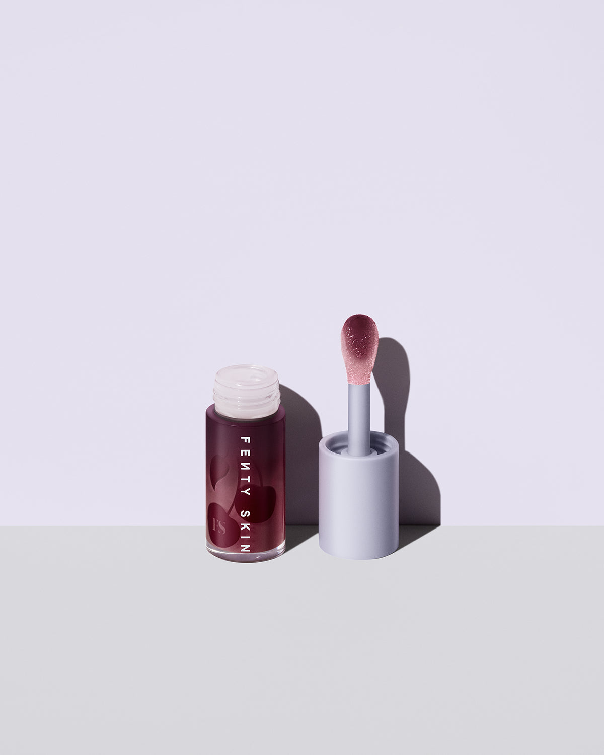 Fenty Treatz Hydrating & Strengthening Lip Oil - Black Cherry Flavor | Moisturizing Lip Care for Dry Lips | Perfect for Daily Use & Nighttime Lip Treatment