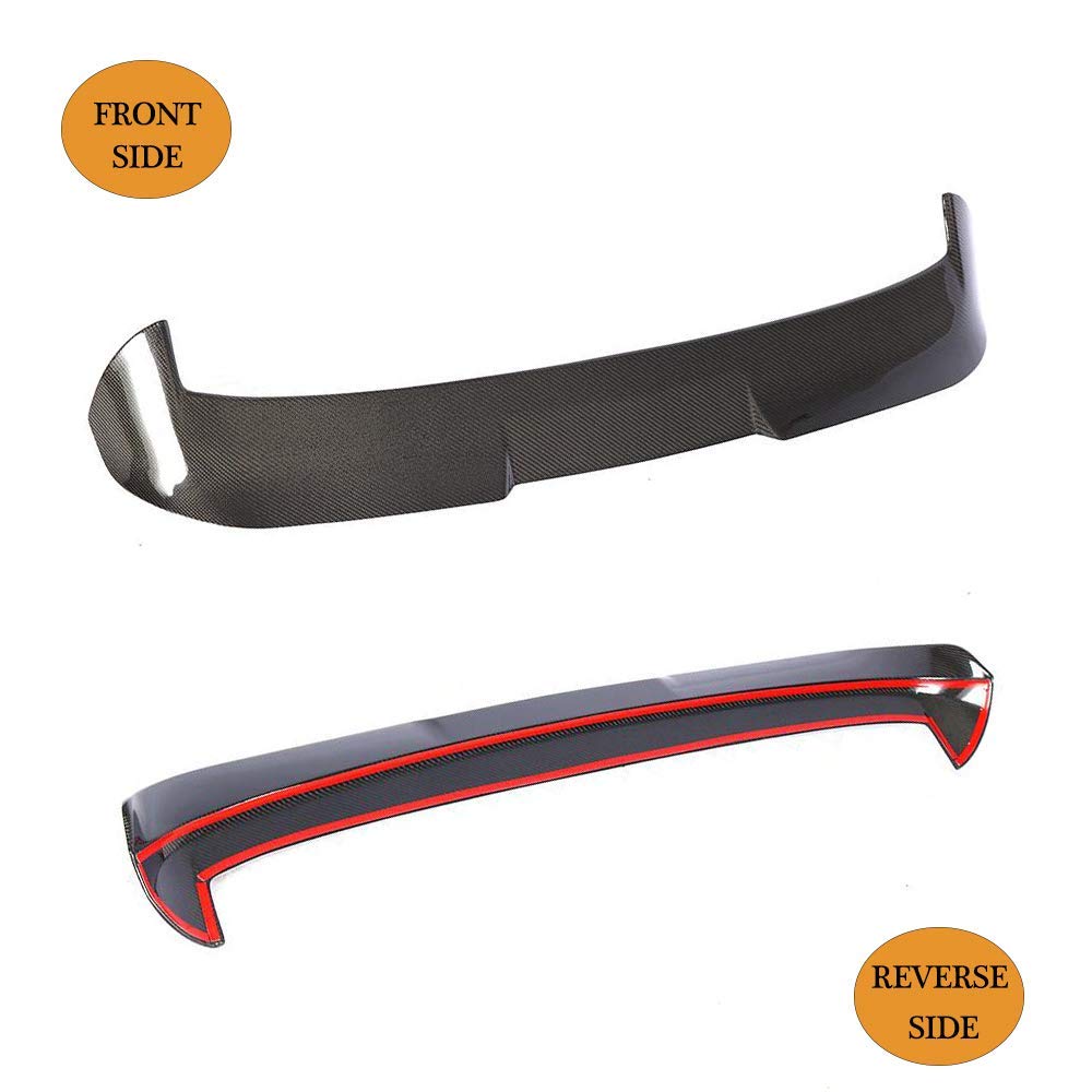 Carbon Fiber Rear Roof Spoiler for Volkswagen VW Tiguan MK2 (2017-2022) - High Gloss Black Roof Wing Lip - Enhances Aerodynamics & Style - Perfect for Street Racing & Car Shows