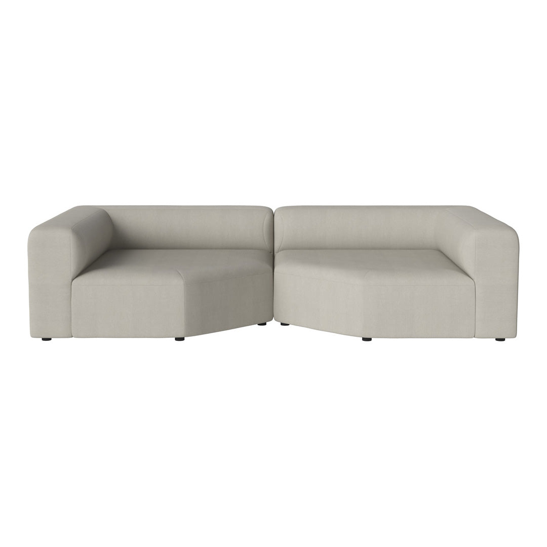 Modern Angle 2 Seater Sofa - Comfortable L-Shaped Loveseat for Small Spaces | Perfect for Apartments, Living Rooms & Cozy Corners