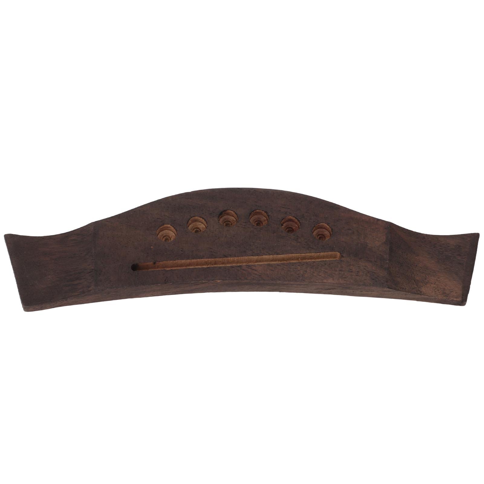 Vintage Style Acoustic Guitar Bridge Parts Set - 6-String Folk Guitar Nut, Pins & Endpin Replacement for Enhanced Performance | Perfect for Guitar Repair, Upgrades & DIY Projects