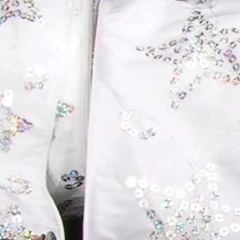 White Taffeta Sequined Stars Wired Craft Ribbon - 4 Inch x 20 Yards Roll for Gift Wrapping, Wedding Decorations & DIY Projects