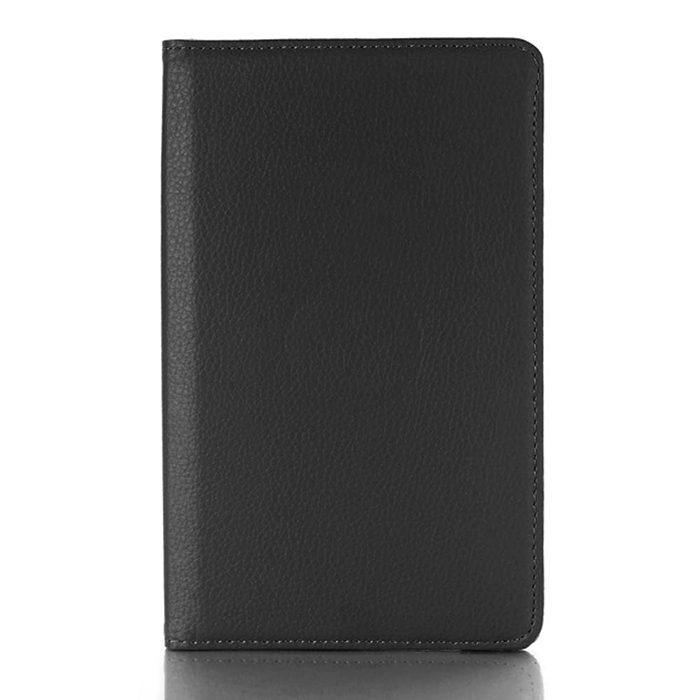 Premium 360° Rotating Leather Case for Kindle Fire 7 (7th/9th Gen 2017/2019) - Ultra Slim Folio Stand Cover with Auto Wake/Sleep - Perfect for Reading, Travel & Work (Robust Black)