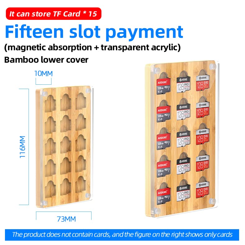 15 slot acrylic+bamboo