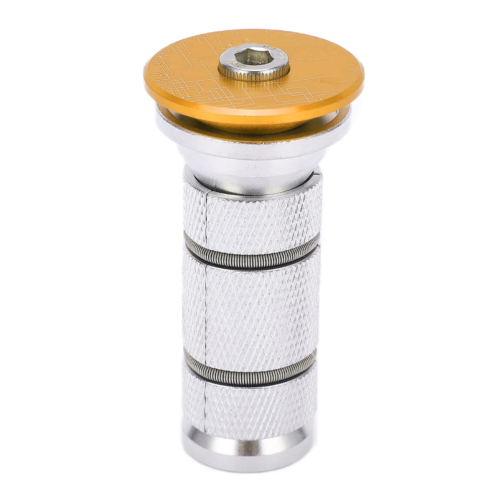 VBESTLIFE Bike Headset Expander Stem - CNC Threaded Compression Plug with Knurling for Carbon Fiber Forks | Reusable & Clear Texture | Perfect for Road Bikes, Mountain Bikes & Cycling Accessories