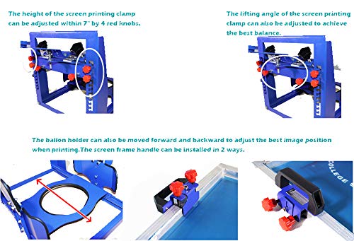TECHTONGDA Balloon Screen Printing Machine Kit - Silk Screen Printing Equipment for DIY Balloon Decorations | Perfect for Weddings, Baby Showers, Christmas, Birthdays & Carnival Parties