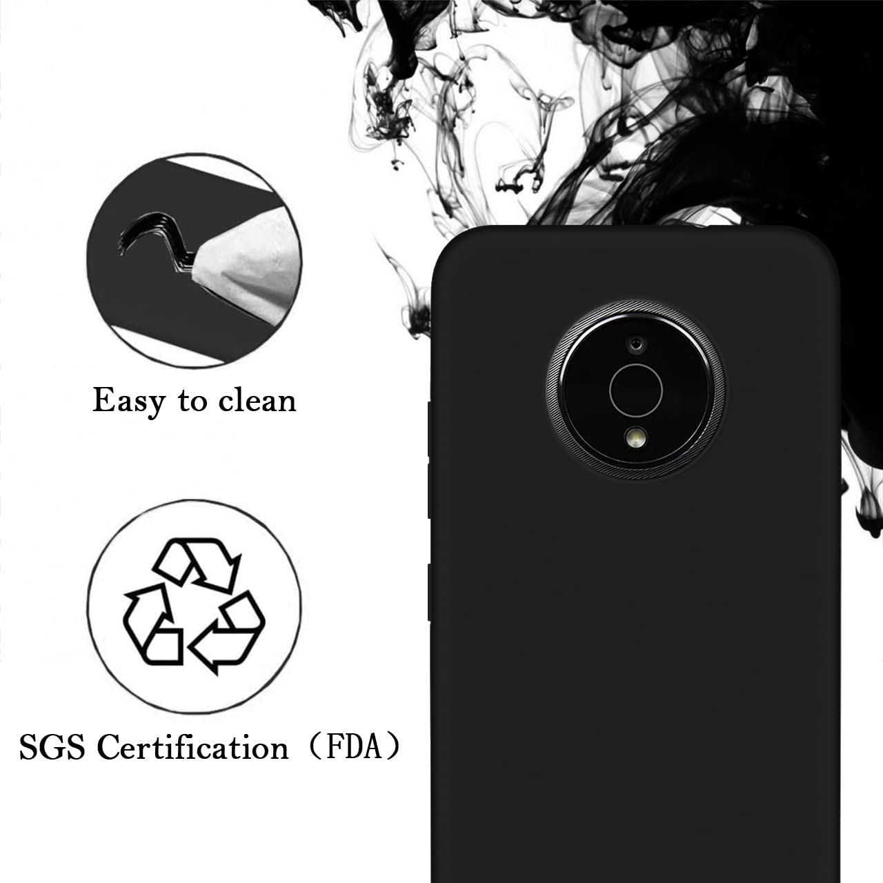 Custom Personalized Photo & Text Name Phone Case for Nokia C200 - Anti-Scratch Soft TPU Protective Cover (Black) | Perfect Gift for Birthday, Anniversary & Daily Protection
