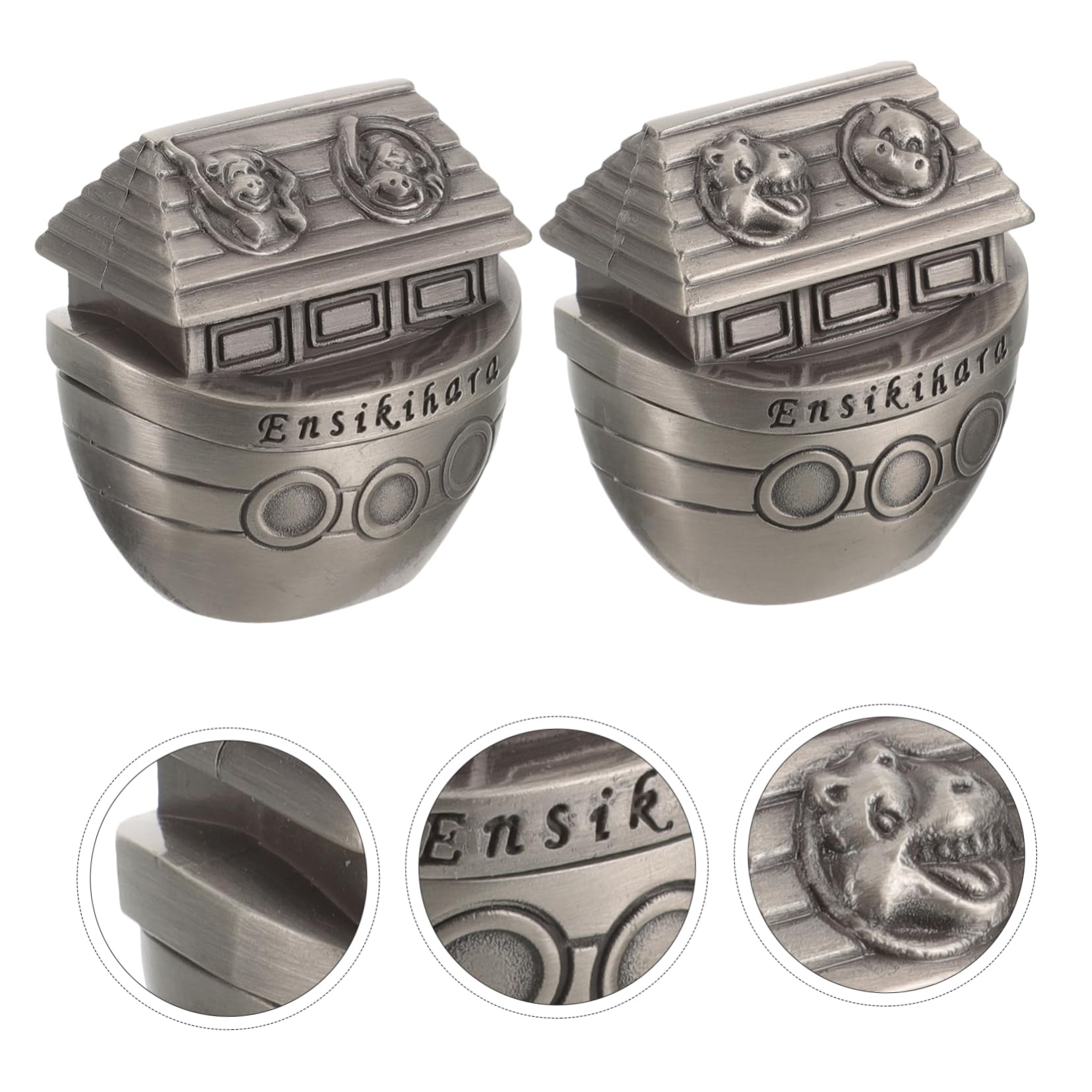 ABOOFAN 2-Pack Baby Tooth Keepsake Box - Adorable Metal Storage Container for First Lost Teeth | Perfect for Toddler Milestones, Memory Preservation & Nursery Decor